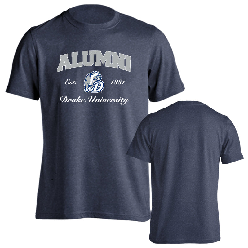 Drake University Bulldogs Alumni Script Text Drake Bulldogs Short Sleeve T-Shirt