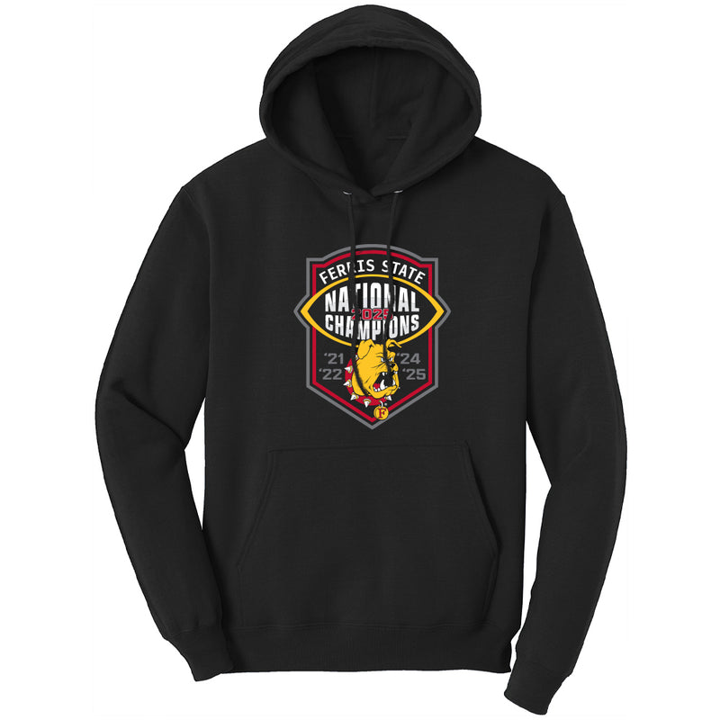 Ferris State Bulldogs 2025 DII Football National Champions Hoodie