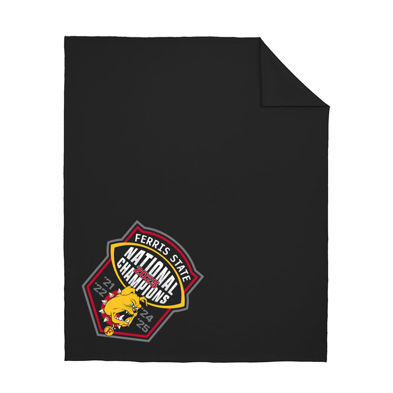 Ferris State Bulldogs 2025 DII Football National Champions Stadium Blanket