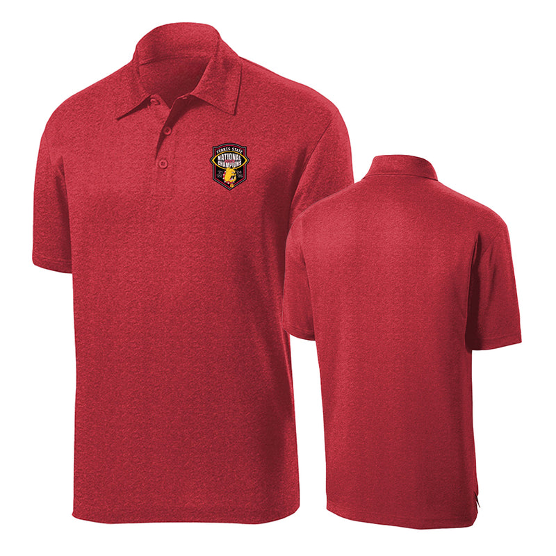 Ferris State Bulldogs 2025 DII Football Champions Team Spirit Golf Polo