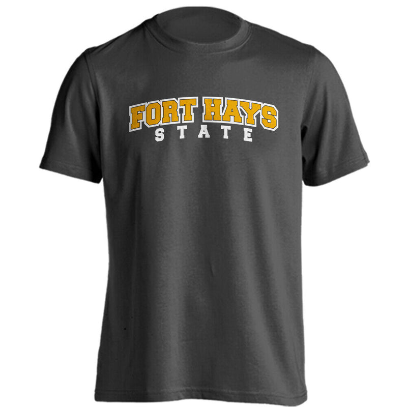 Fort Hays State University Tigers Classic Arch Text Tee Short Sleeve T-Shirt
