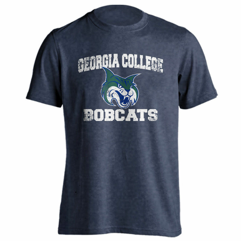 Georgia College and State University GCSU Bobcats Distressed Retro Logo T-Shirt