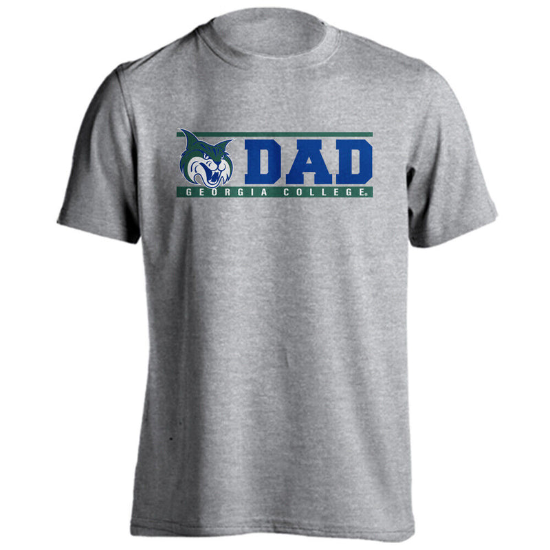 Georgia College and State University GCSU Bobcats Tee Dad Logo Father T-Shirt