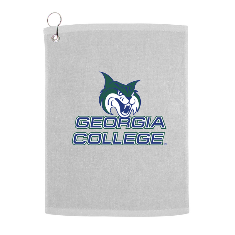 Georgia College and State University GCSU Bobcats Golf Towel With Logo and Text