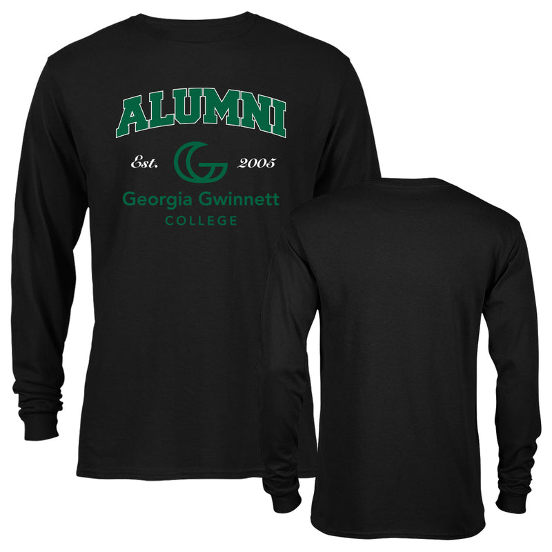 Georgia Gwinnett College Grizzlies Long Sleeve Alumni Graduate Logo T-Shirt