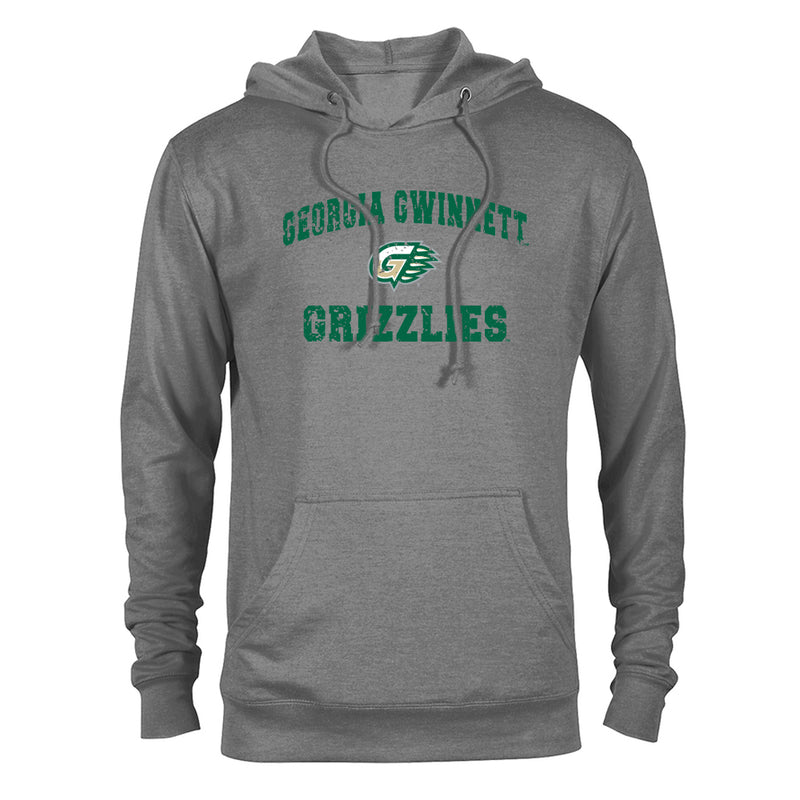 Georgia Gwinnett College Grizzlies Distressed Retro Logo Hoodie Hooded Sweatshirt