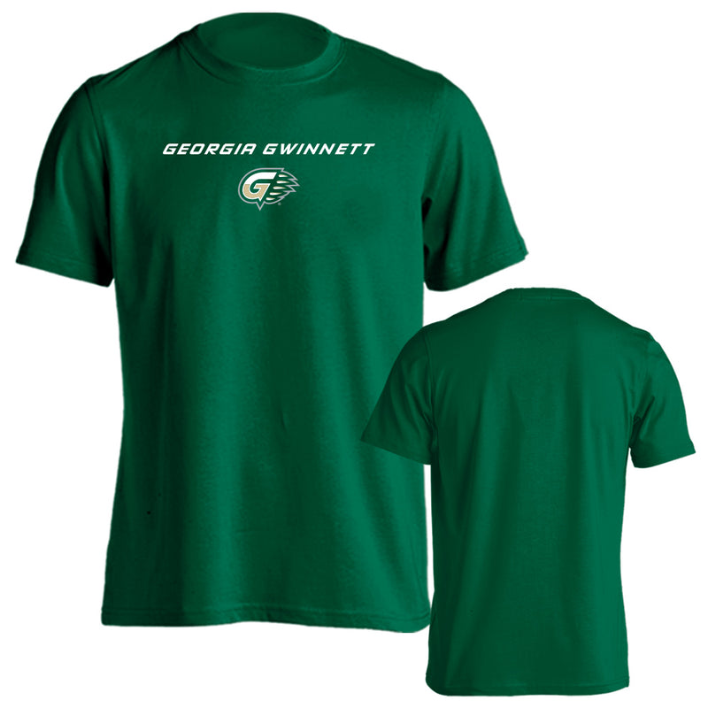 Georgia Gwinnett College Grizzlies School Text and Logo Short Sleeve T-Shirt