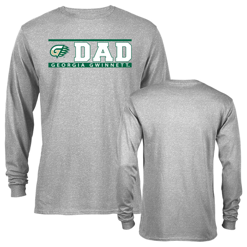 Georgia Gwinnett College Grizzlies Dad Father Parent Logo Long Sleeve T-Shirt