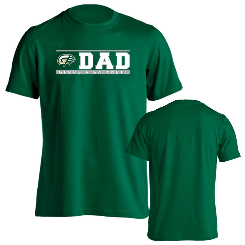 Georgia Gwinnett College Grizzlies Dad Father Parent Logo Short Sleeve T-Shirt