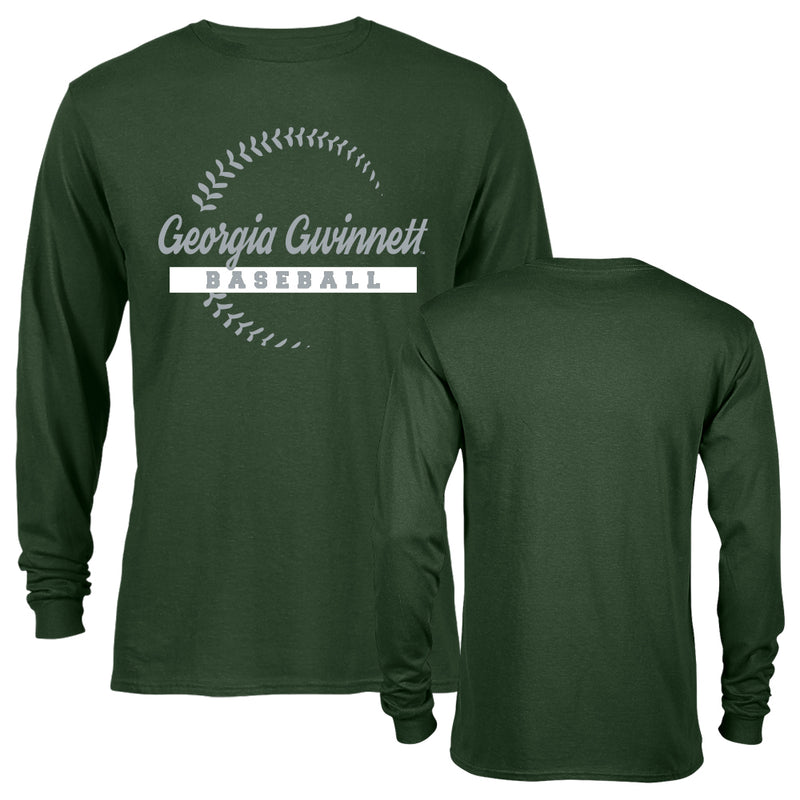 Georgia Gwinnett College Grizzlies Baseball Seams Long Sleeve T-Shirt