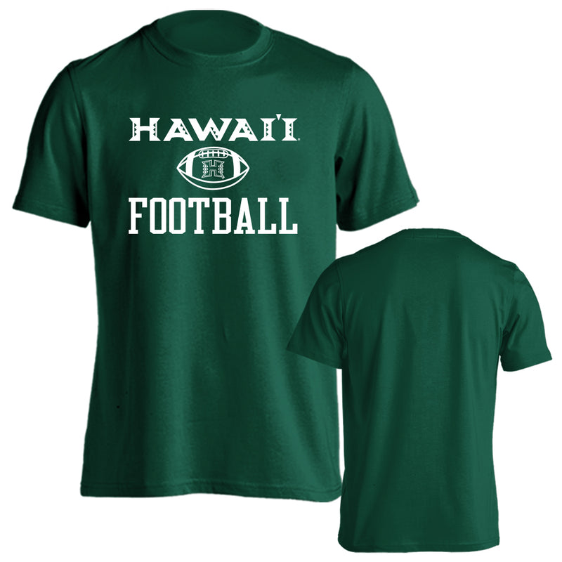 Sport Your Gear Hawaii Rainbow Warriors Football Game Day Traditions Short Sleeve T-Shirt – Officially Licensed College Fan Tee – University of Hawai'i Apparel