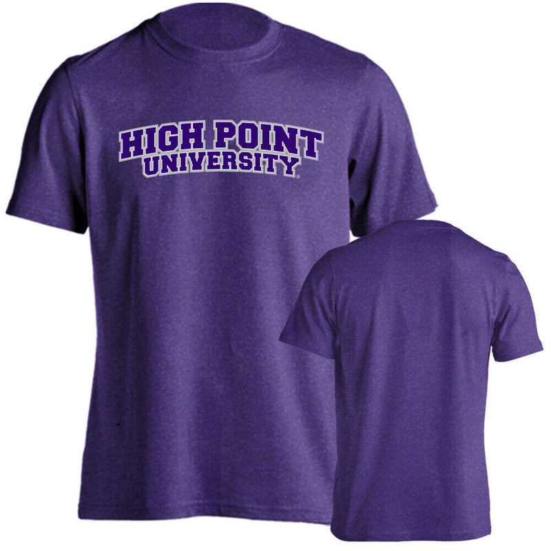 High Point University Panthers Arched Text School Name Short Sleeve T-shirt Tee