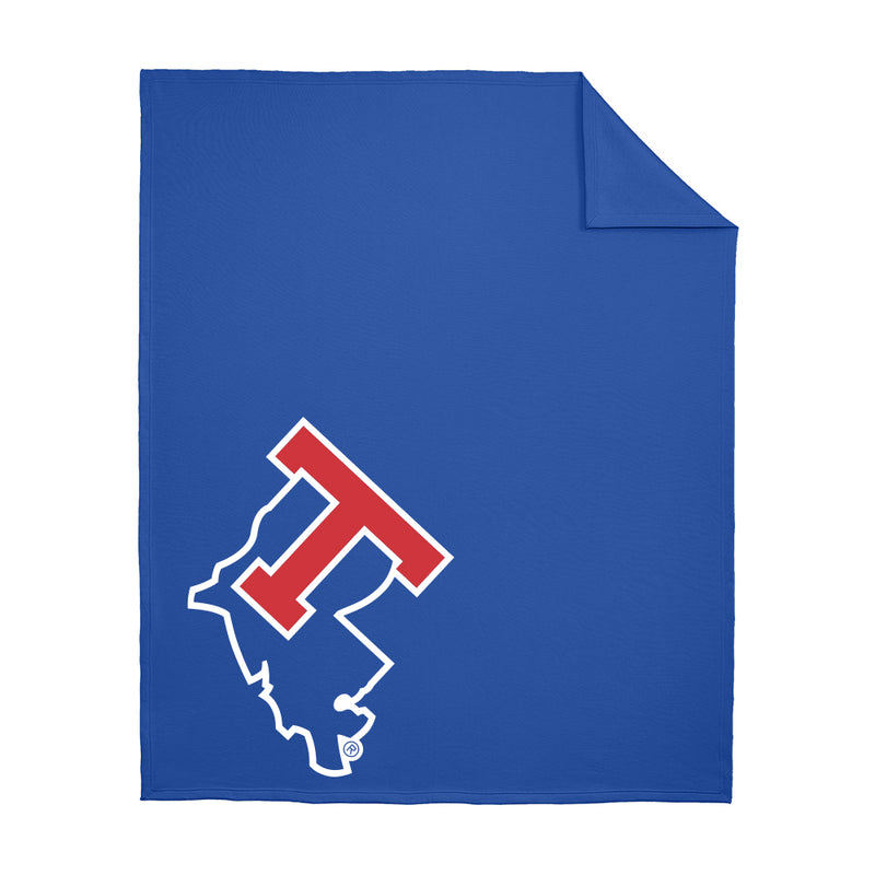 Louisiana Tech Bulldogs Prime Logo Comfortable Stadium Fleece Throw Blanket 50x60