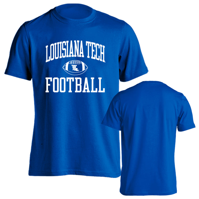 Sport Your Gear Louisiana Tech Bulldogs Football Game Day Traditions Short Sleeve Royal Blue Small T-Shirt – Officially Licensed College Fan Tee – La Tech Apparel