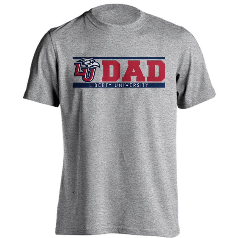 Liberty University Flames Dad Logo Short Sleeve Tee Father T-Shirt