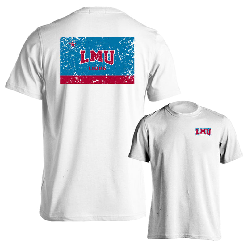 Loyola Marymount University Lions School Flag Logo Short Sleeve T-Shirt