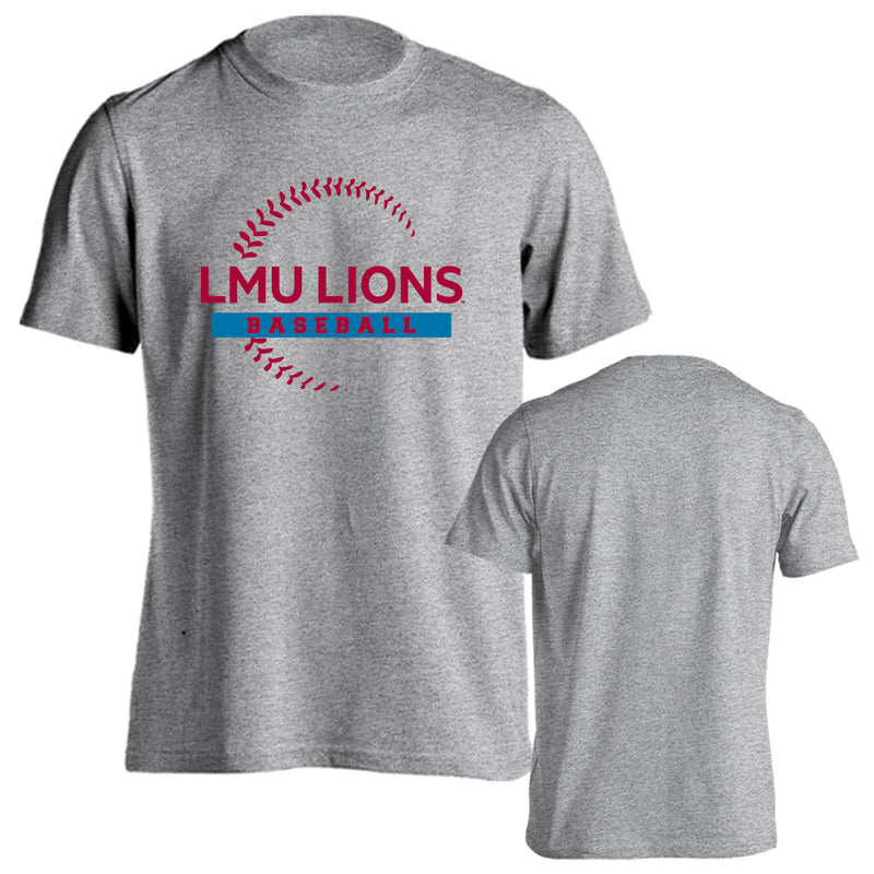 Loyola Marymount University Lions Baseball Seams Short Sleeve T-Shirt