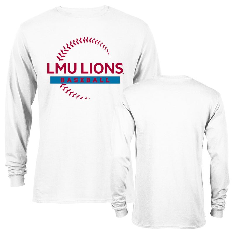 Loyola Marymount University Lions Baseball Seams Long Sleeve T-Shirt