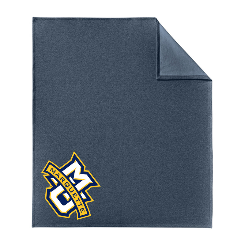Marquette Golden Eagles Comfortable Stadium Fleece Throw Blanket 50x60
