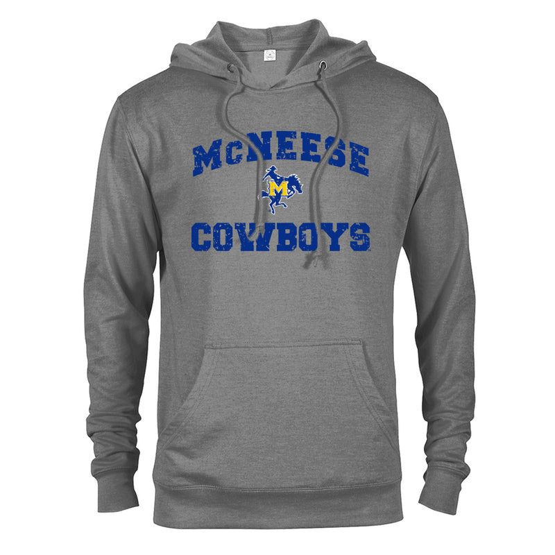 McNeese State University Cowboys Distressed Retro Logo Hoodie Hooded Sweatshirt