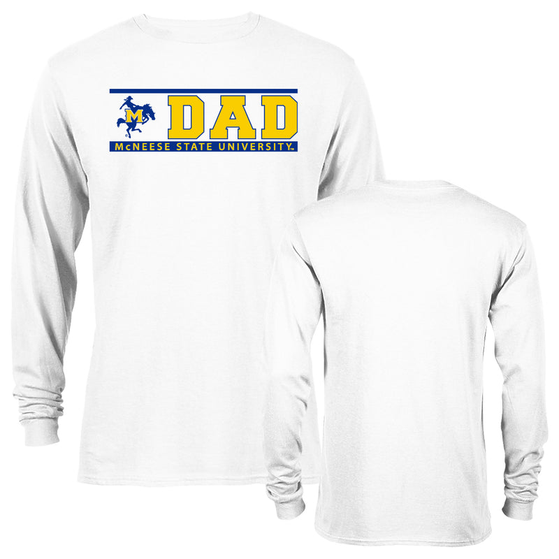 McNeese State University Cowboys Dad Father Logo Long Sleeve T-Shirt