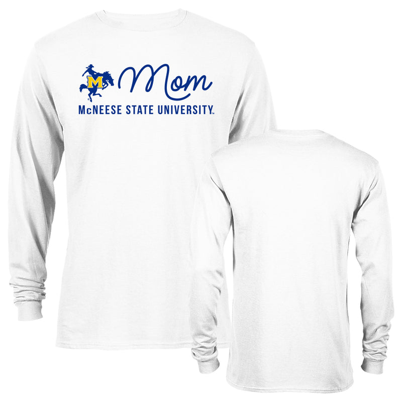 McNeese State University Cowboys Mom Mother Logo Long Sleeve T-Shirt