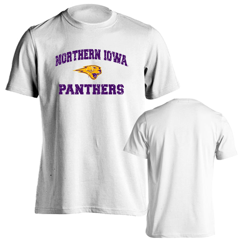 University of Northern Iowa Distressed Retro Logo Mascot Short Sleeve T-shirt
