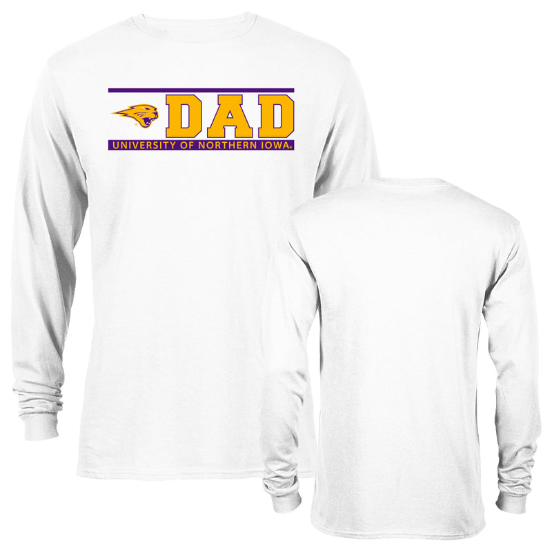 University of Northern Iowa Dad Father Parent Logo Long Sleeve T-shirt Tee