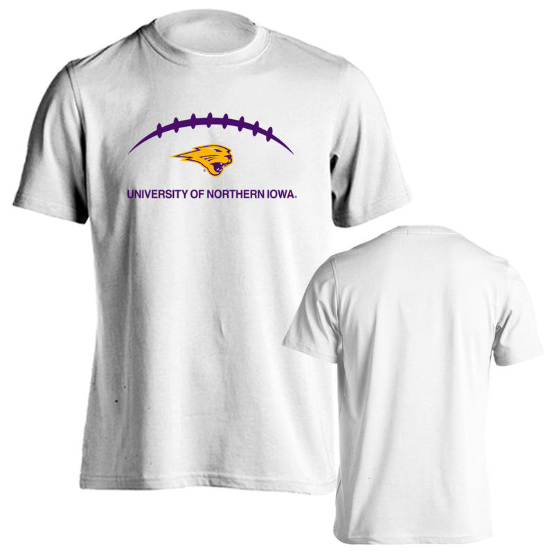 University of Northern Iowa Football Laces Out Logo Short Sleeve T-shirt Tee