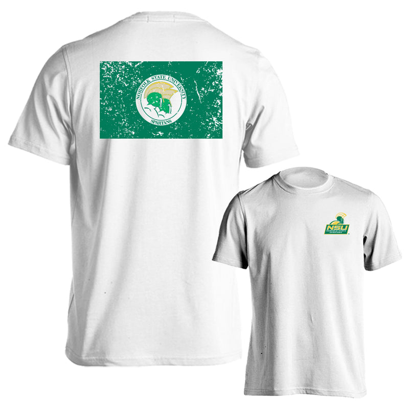 Norfolk State University Spartans School Flag Logo Short Sleeve T-Shirt