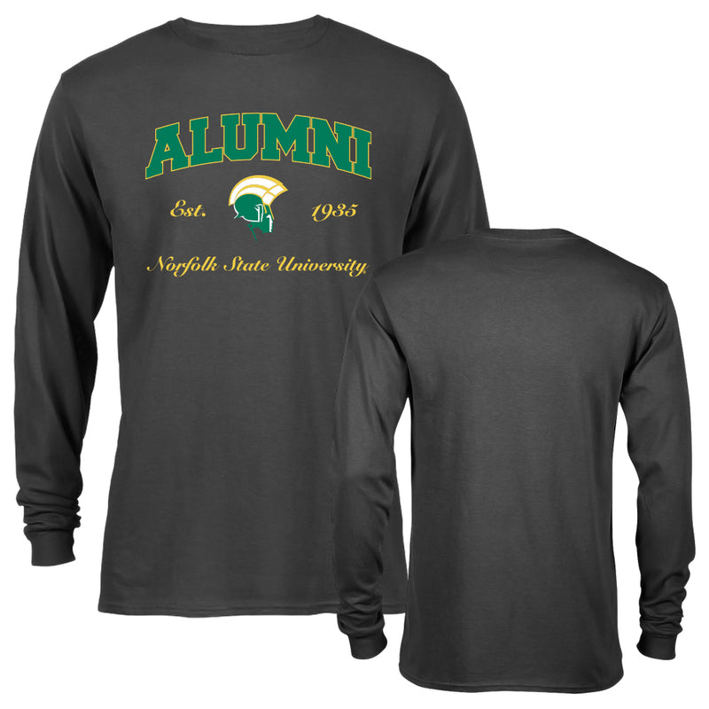 Norfolk State University Spartans Alumni Graduate Script Text Long Sleeve T-Shirt