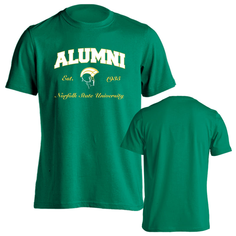 Norfolk State University Spartans Alumni Graduate Script Text Short Sleeve T-Shirt