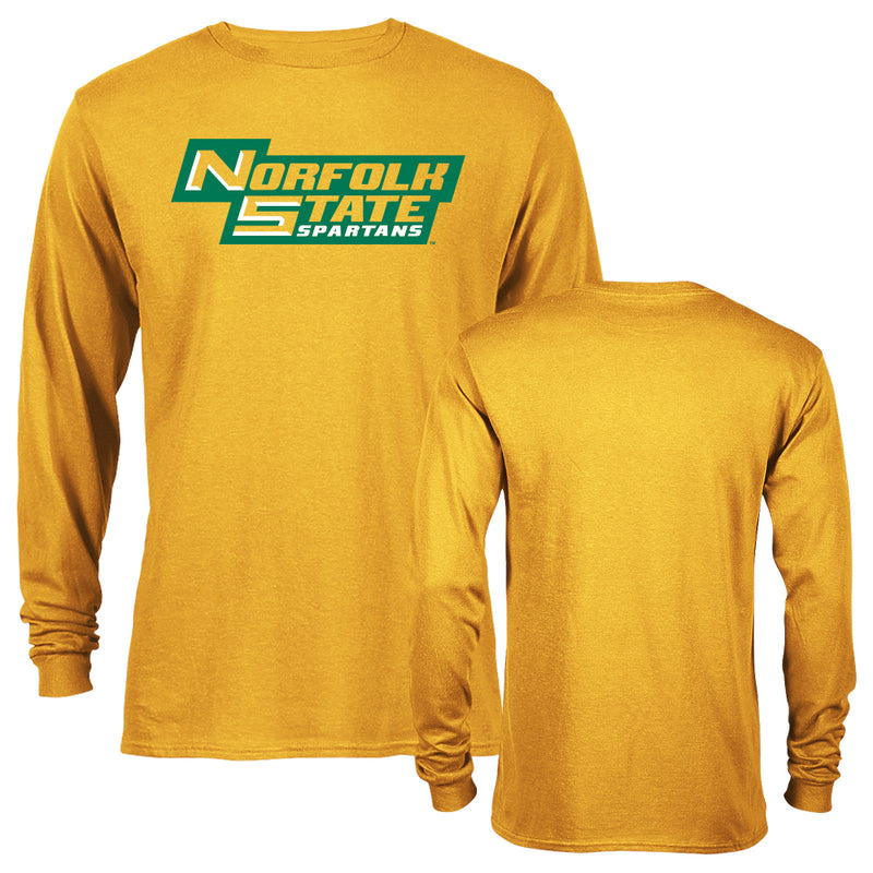 Norfolk State University Spartans School Block Text Long Sleeve T-Shirt
