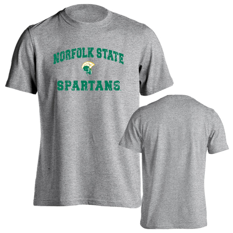 Norfolk State University Spartans Distressed Retro Logo Short Sleeve T-Shirt