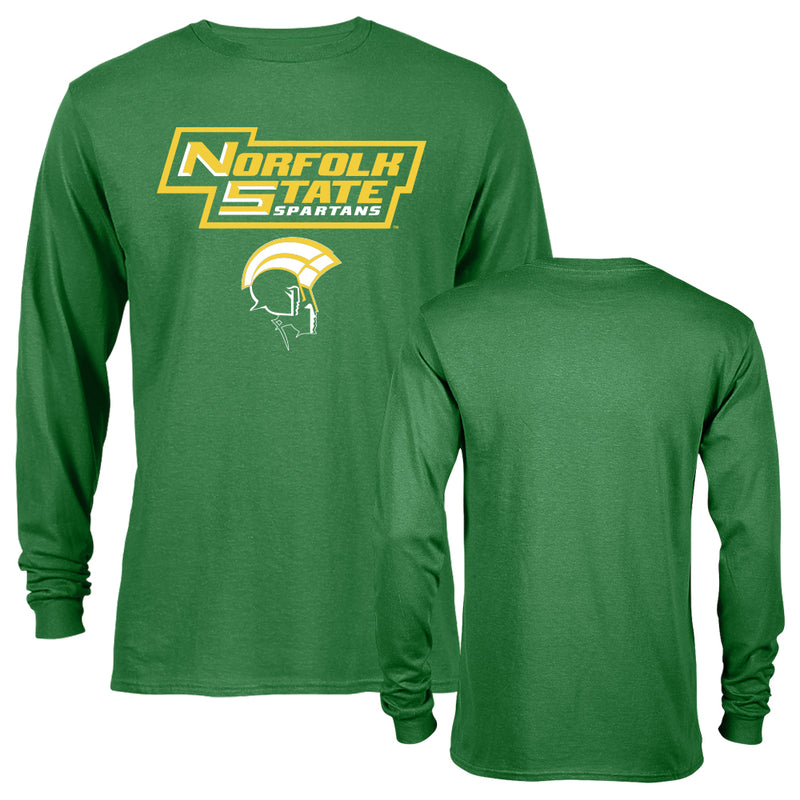 Norfolk State University Spartans Classic School Text and Mascot Long Sleeve T-Shirt