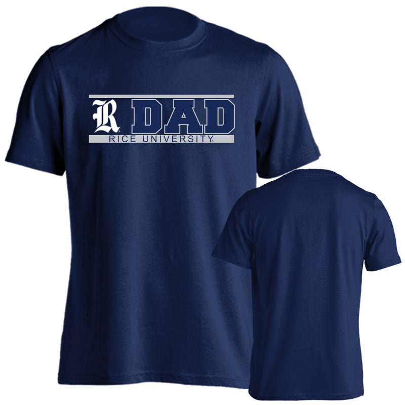 Rice University Owls Rice University Dad Father Parent Logo T-shirt Tee