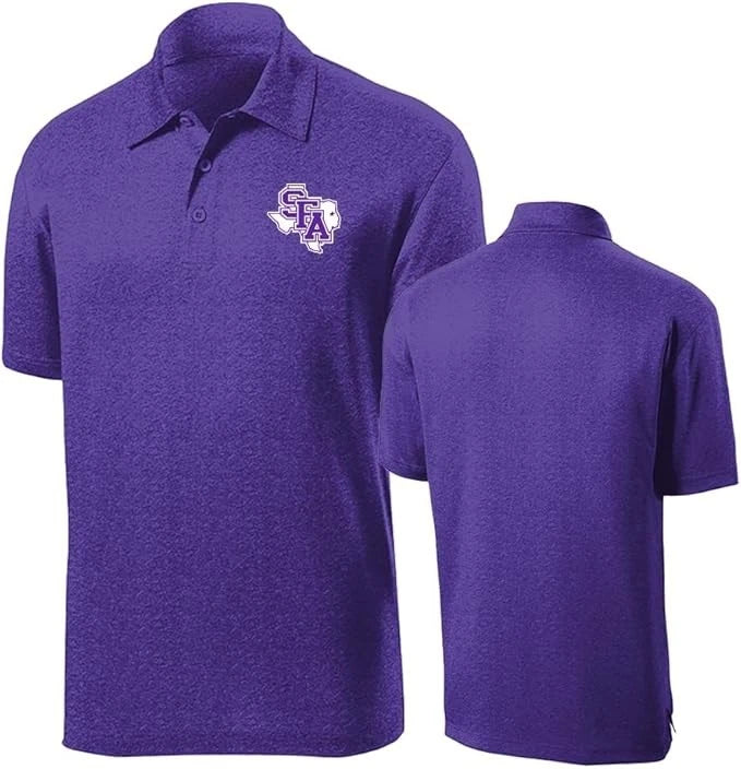 Stephen F Austin Lumberjacks Team Spirit Lightweight Moisture-Wicking Breathable Performance Golf Polo