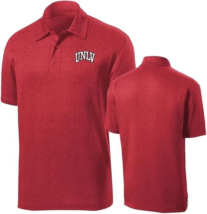 UNLV Rebels Team Spirit Lightweight Moisture-Wicking Breathable Performance Golf Polo