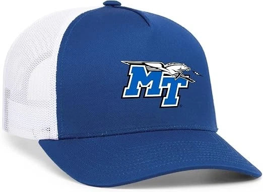 MTSU Blue Raiders Officially Licensed Collegiate NCAA 5 Panel Trucker Hat