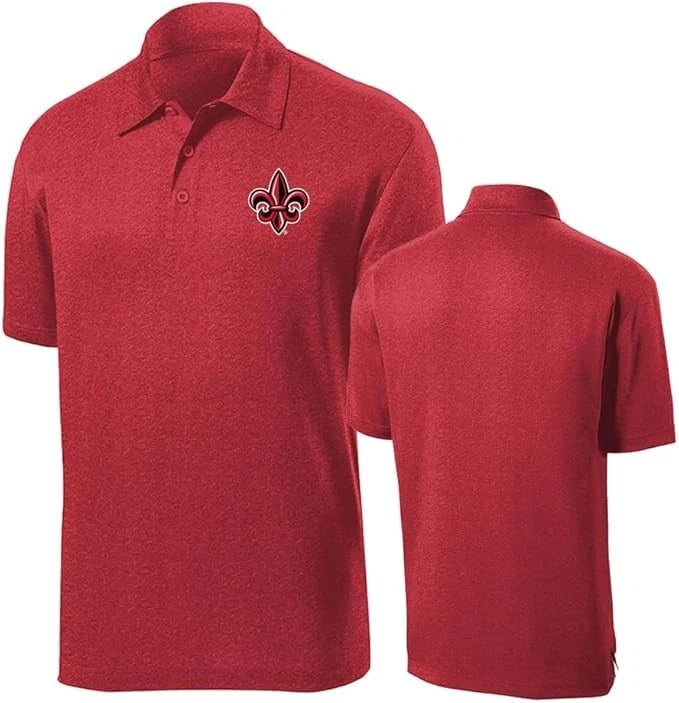 Louisiana Lafayette Ragin' Cajuns Team Spirit Lightweight Moisture-Wicking Breathable Performance Golf Polo
