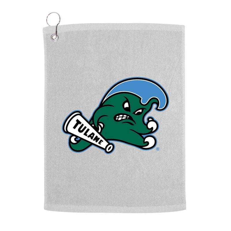 Tulane University Green Wave Tulane Golf Towel With Logo and Text