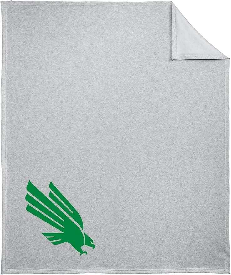 University of North Texas Prime Logo Stadium Fleece Throw Blanket 50 x 60
