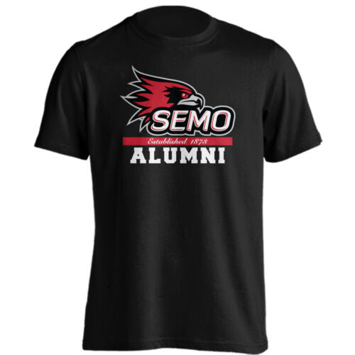 Southeast Missouri State University Redhawks Alumni Logo Short Sleeve Tee