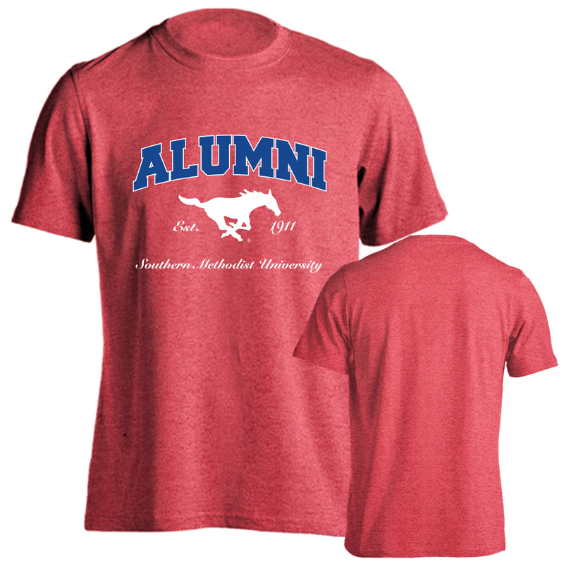 Southern Methodist University Mustangs SMU Alumni Logo Short Sleeve T-Shirt