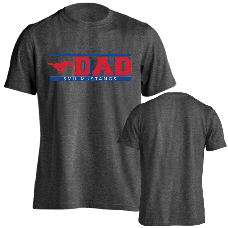 Southern Methodist University Mustangs SMU Dad Father Logo Short Sleeve T-Shirt