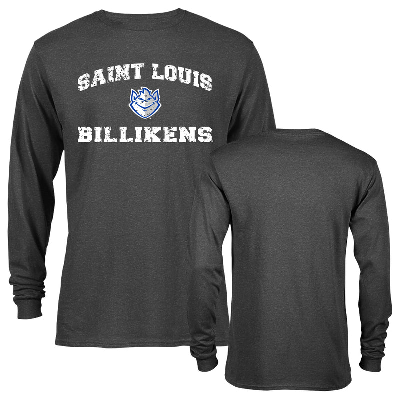 Saint Louis University Billikens Distressed Retro Logo Long Sleeve Adult T-Shirt