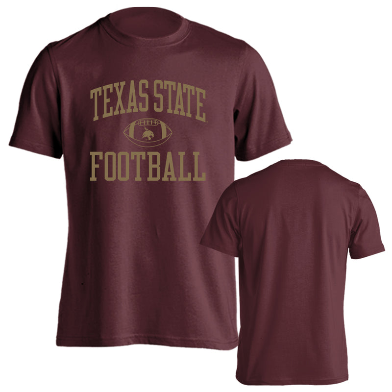 Sport Your Gear Texas State Bobcats Football Game Day Traditions Short Sleeve T-Shirt – Officially Licensed College Fan Tee – TXSTATE Apparel