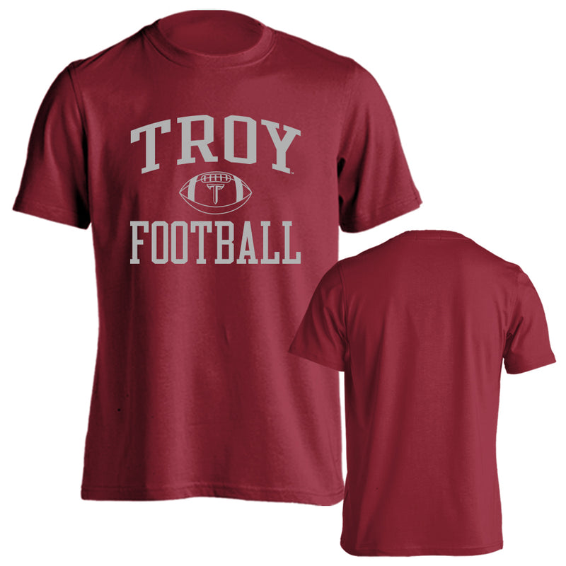 Sport Your Gear Troy Trojans Football Game Day Traditions Short Sleeve T-Shirt – Officially Licensed College Fan Tee – Troy Apparel
