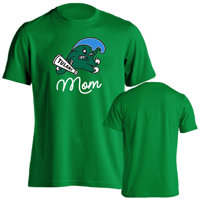 Tulane University Green Wave Tulane Mom Logo Mother Short Sleeve T-Shirt