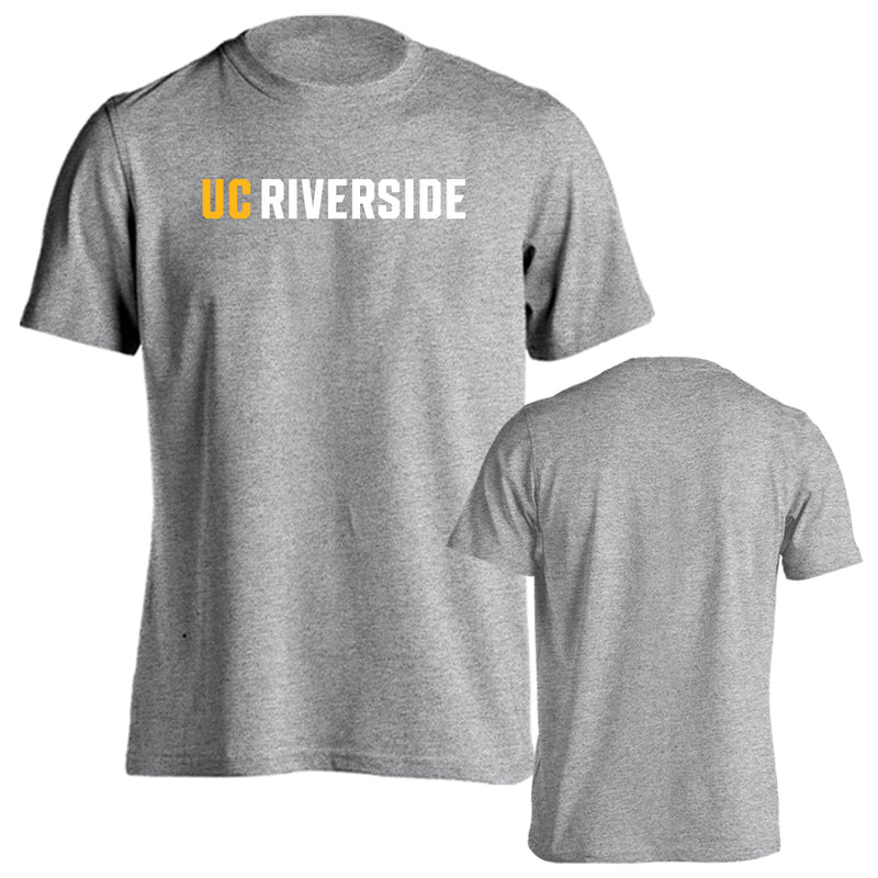 University of California Riverside Highlanders Text Logo Short Sleeve T-Shirt
